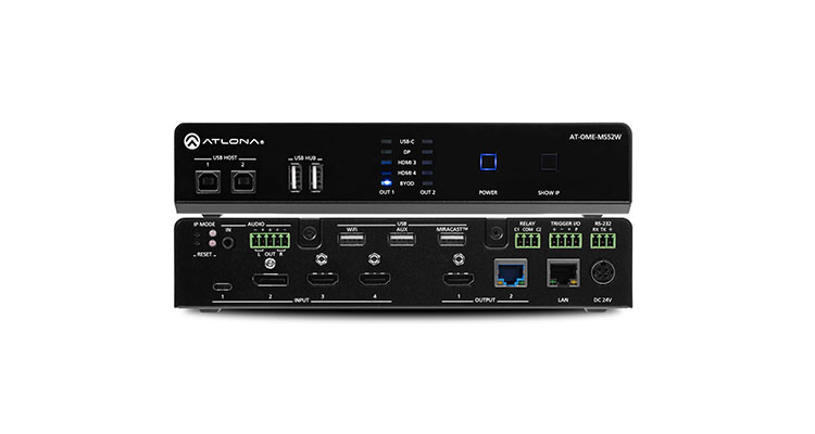 Atlona Intros AT-OME-MS52W 5×2 Matrix Switcher