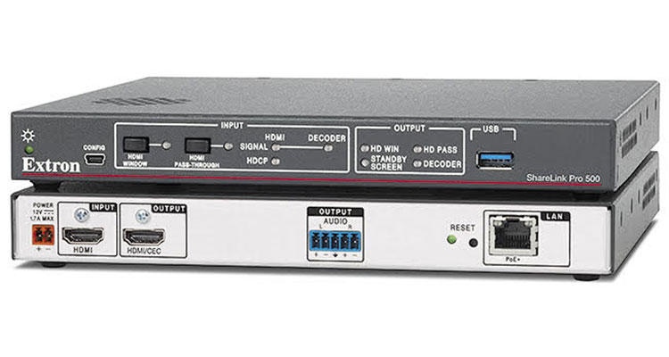 Extron Introduces ShareLink Pro 500 Wired and Wireless Presentation Gateway