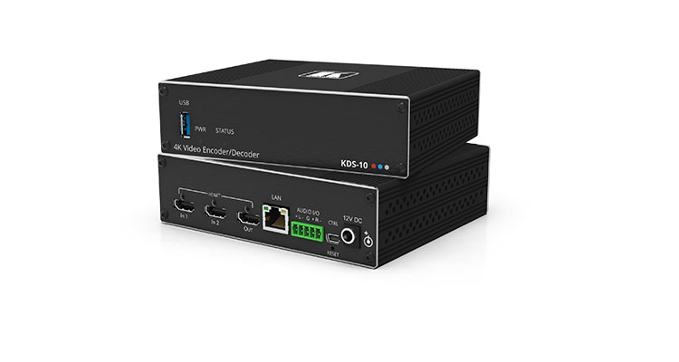 Kramer Debuts KDS-10 H.264/H.265 Transceiver for Streaming Video Content