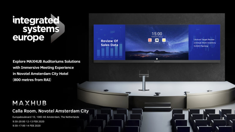 MAXHUB Was Born for Large Scenes Presentation at ISE 2020