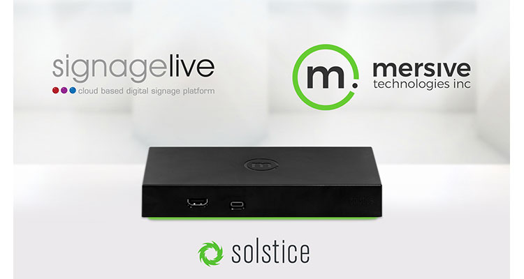 Mersive’s Solstice Integrates Signagelive