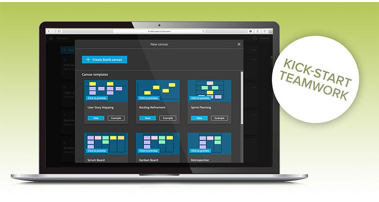 Nureva Adds New Agile Canvas Templates to Span Workspace