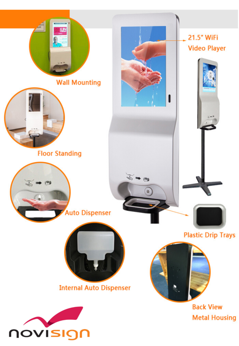NoviSign Digital Signage Releases New Hand Sanitizer Kiosks to Combat Coronavirus