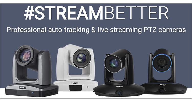 AVer Auto Tracking PTZ Cameras and NDI Live Streaming Cameras