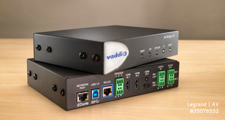 Vaddio Ships AV Bridge 2×1 High-Definition Streaming Solution