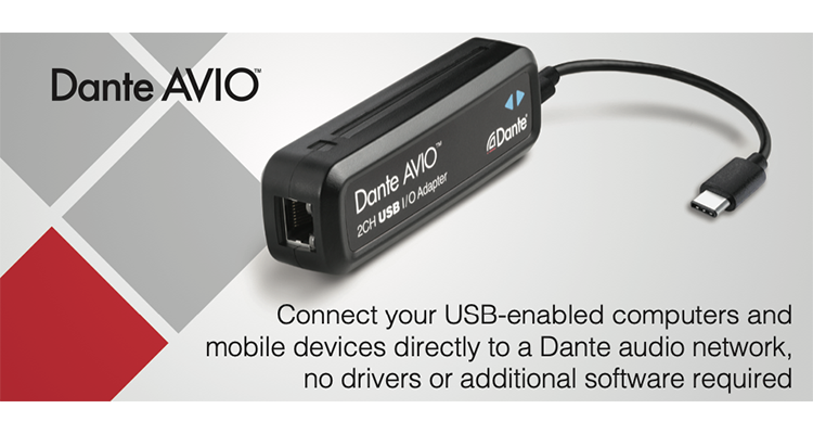 Audinate Adds Two New Dante AVIO Audio Adapters