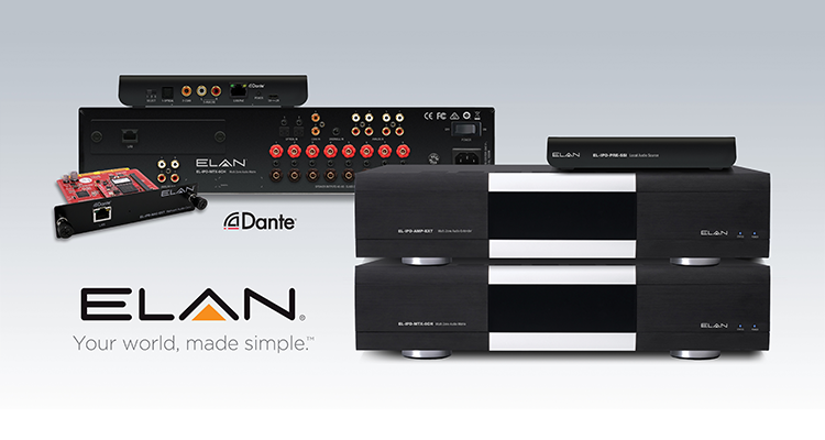 elan dante enabled distribution system