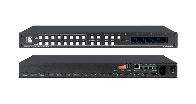 Kramer Intros New 4K@60HZ 8×8 Matrix Switcher