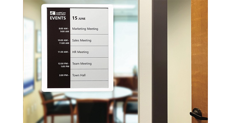 Visix Releases New Electronic-Paper Room Sign