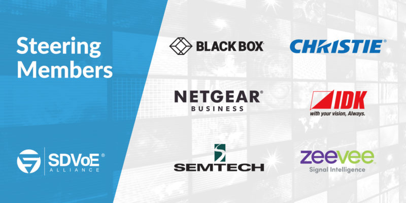 Black Box and IDK Corporation Join SDVoE Alliance Founders Christie, NETGEAR, Semtech and ZeeVee as Steering Members