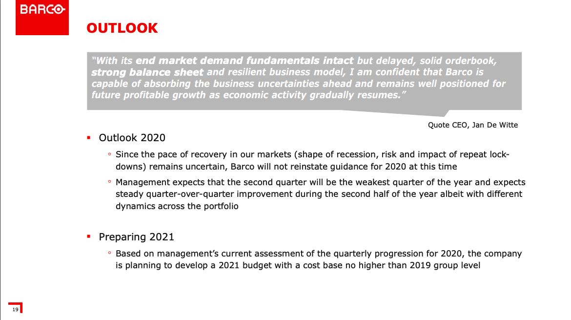 Barco Outlook