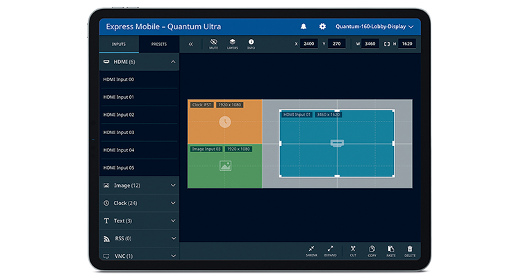 extron express mobile software