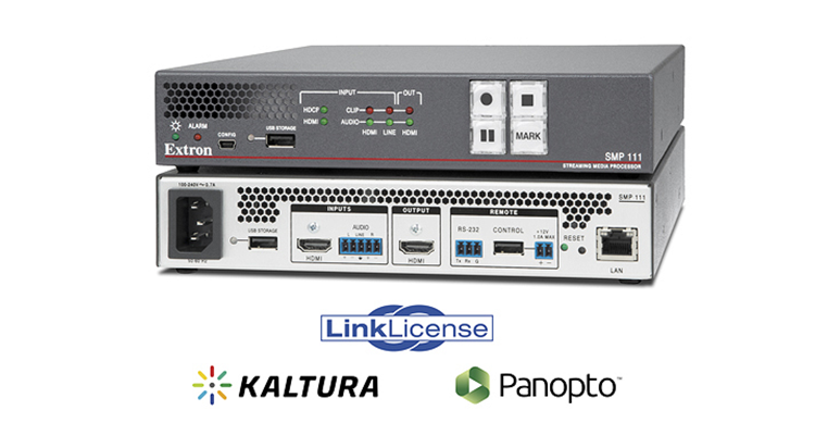 Extron Has LinkLicense Upgrades for its SMP 111 Streaming Media Processers