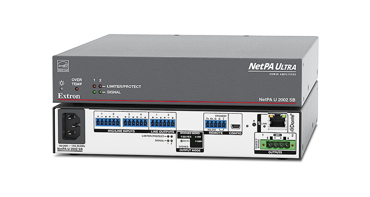 Extron’s New NetPA U 2002 SB Amplifier Is ENERGY STAR Qualified