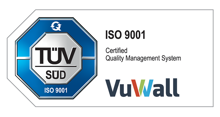 VuWall Achieves ISO 9001:2015 for QMS Governing Its Products
