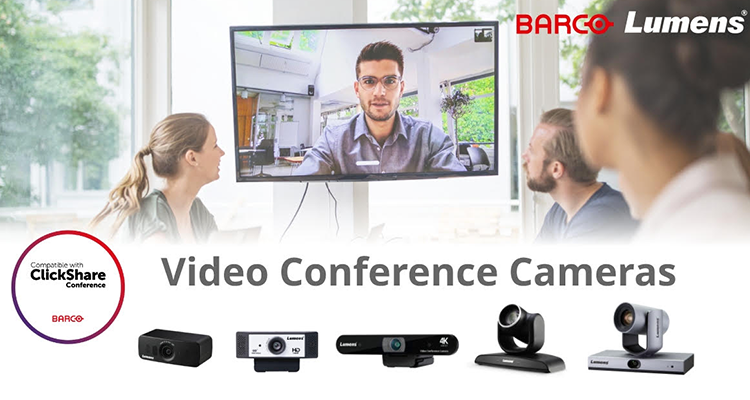 Lumens 4K and Full HD Videoconference Cameras Join Barco ClickShare Alliance Program