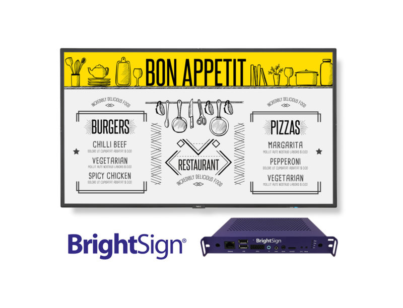 BrightSign and NEC Display Solutions Team Up to Deliver Integrated Digital Signage Solution