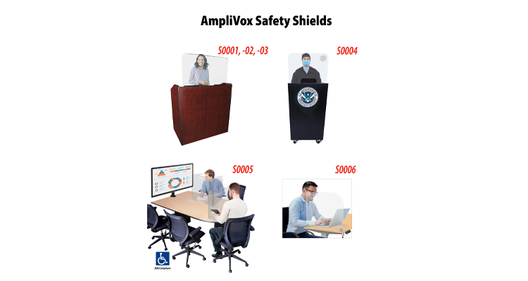 AmpliVox Introduces Acrylic Safety Shields for Work Surfaces