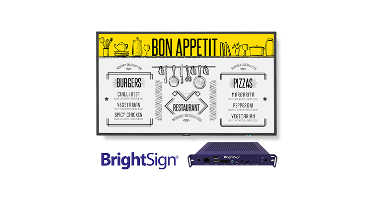 BrightSign and NEC Display Solutions Partner for Large-Format Displays With Digital Signage Capability