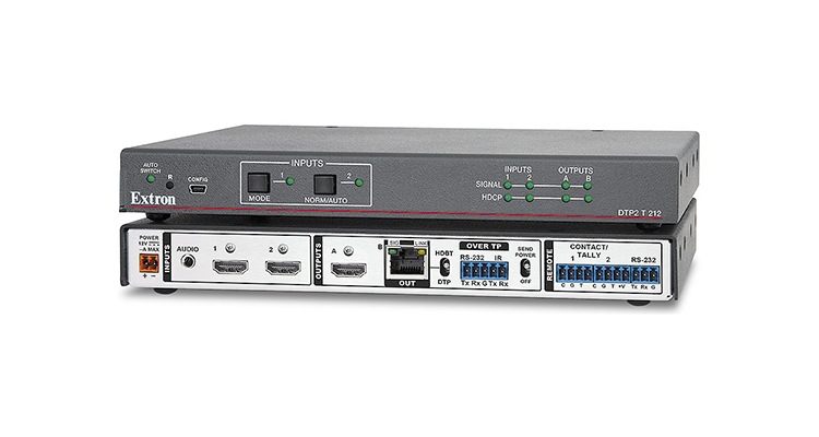 Extron Now Shipping Two-Input Twisted Pair Transmitter