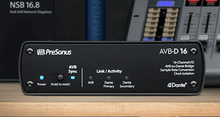 PreSonus Releases New AVB-to-Dante Bridge