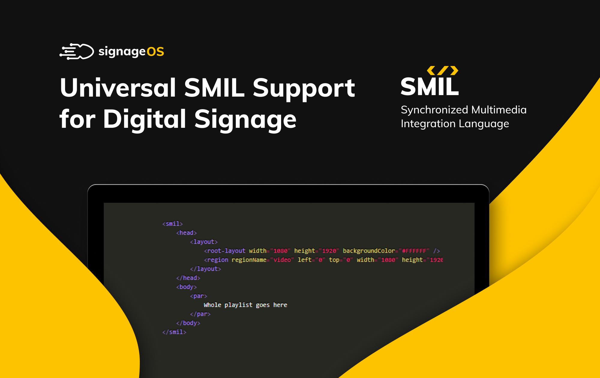 signageos universal smil support