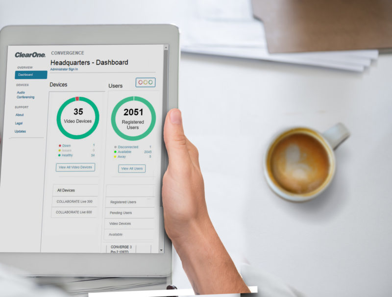 ClearOne’s CONVERGENCE AV Network Manager Now Provides Greatly Expanded Multi-User Access