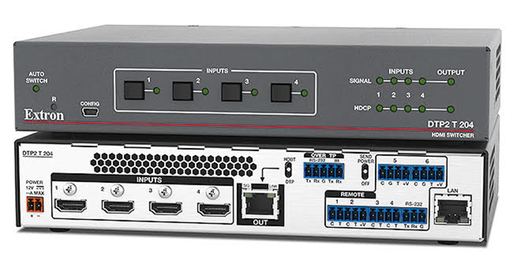 Extron Releases New Four-Input Switcher With Integrated DTP2 ...