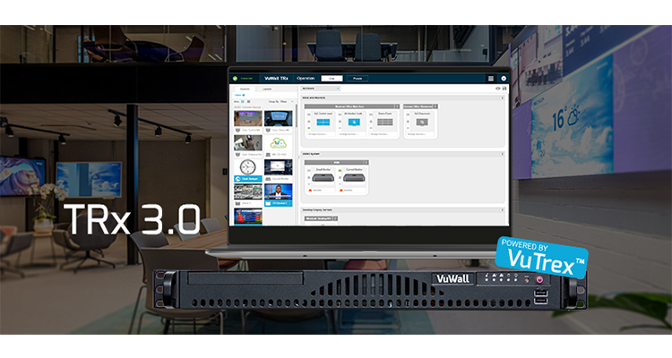 VuWall Releases TRx 3.0 Software Platform for AV-over-IP Content Distribution