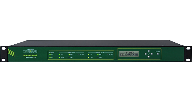 Studio Technologies Announces Model 5482 Dante Bridge