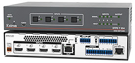 Extron Ships New Advanced Four Input 4K/60 4:4:4 HDCP 2.2 Switcher With Integrated DTP2 Transmitter