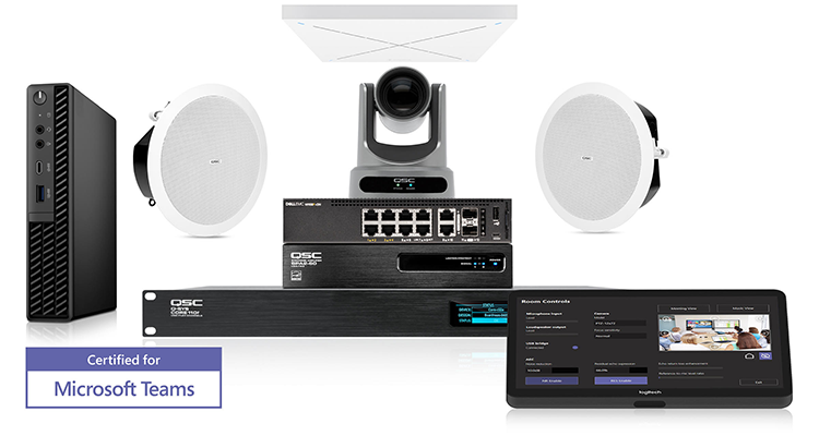 QSC Adds Room Solutions for Microsoft Teams