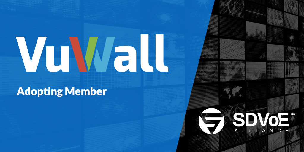SDVoE Alliance adopting member VuWall