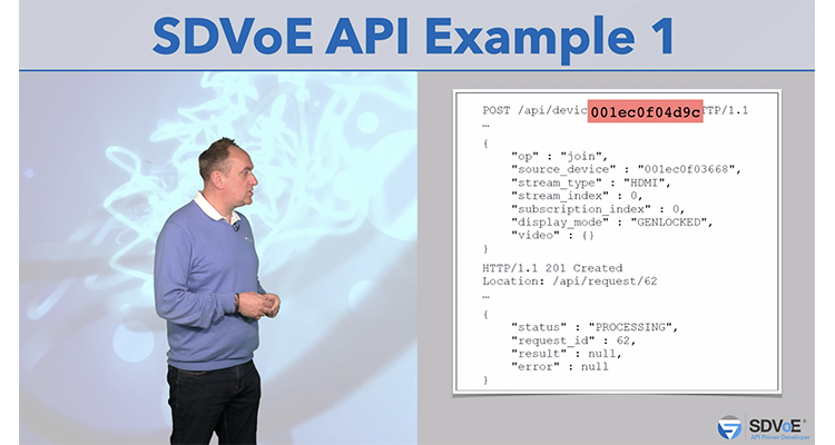 SDVoE API program