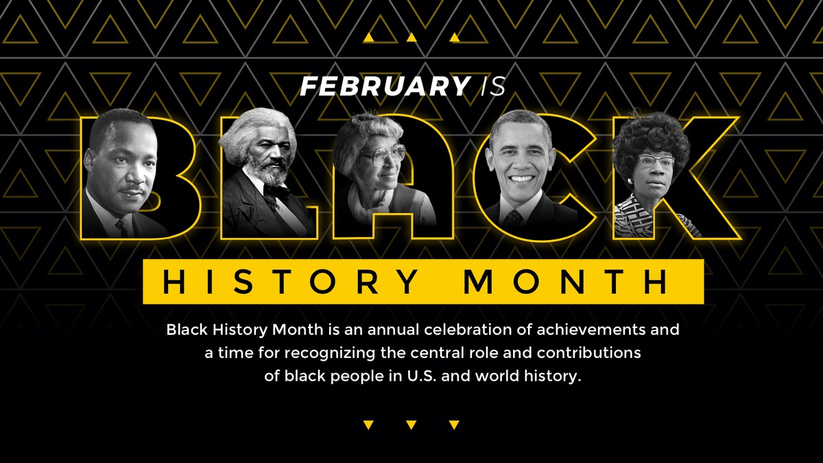 black history month heroes poster digital signage template