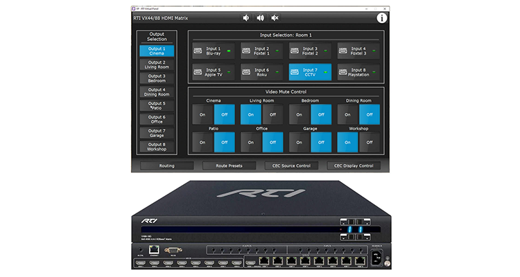 RTI Now Shipping HDMI 2.0 Matrix Solutions With HDBaseT 18Gpbs Option