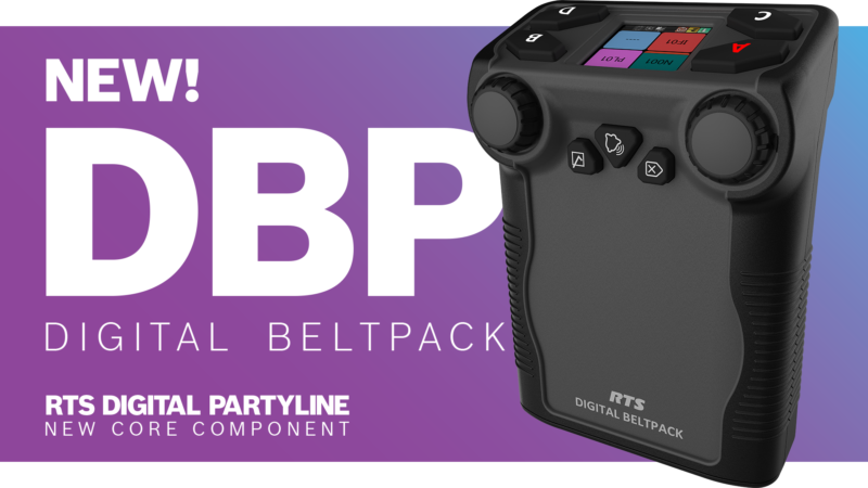 RTS Introduces DBP (Digital Beltpack) – New Member of the RTS Digital Partyline Intercom Product Family