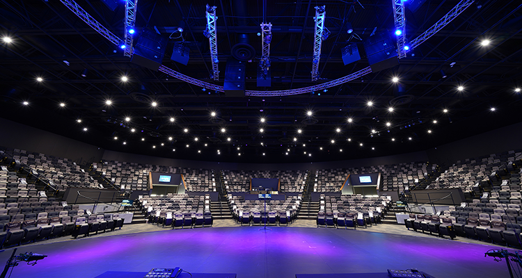 New Las Vegas Church Opens — Main Auditorium Outfitted With Alcons Pro-Ribbon System