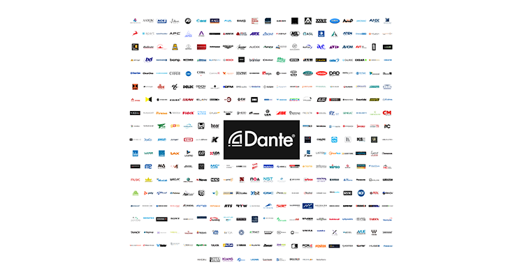 3000+ network audio products now include Dante