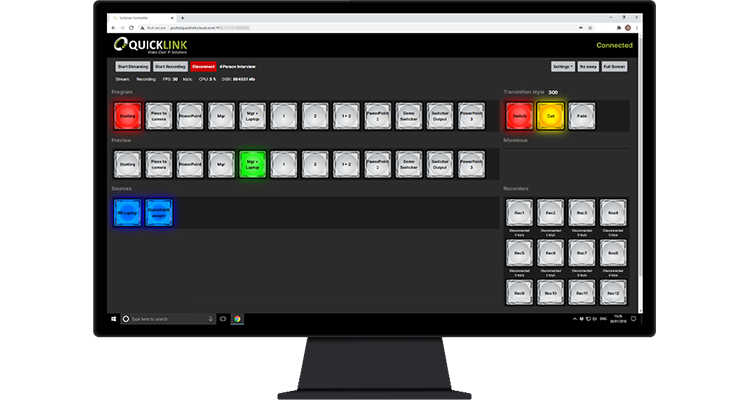 quicklink production streaming switcher