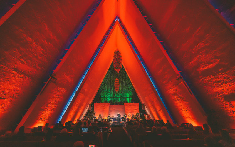 Alcons Pro-Ribbons Floating in Iconic Arctic Cathedral