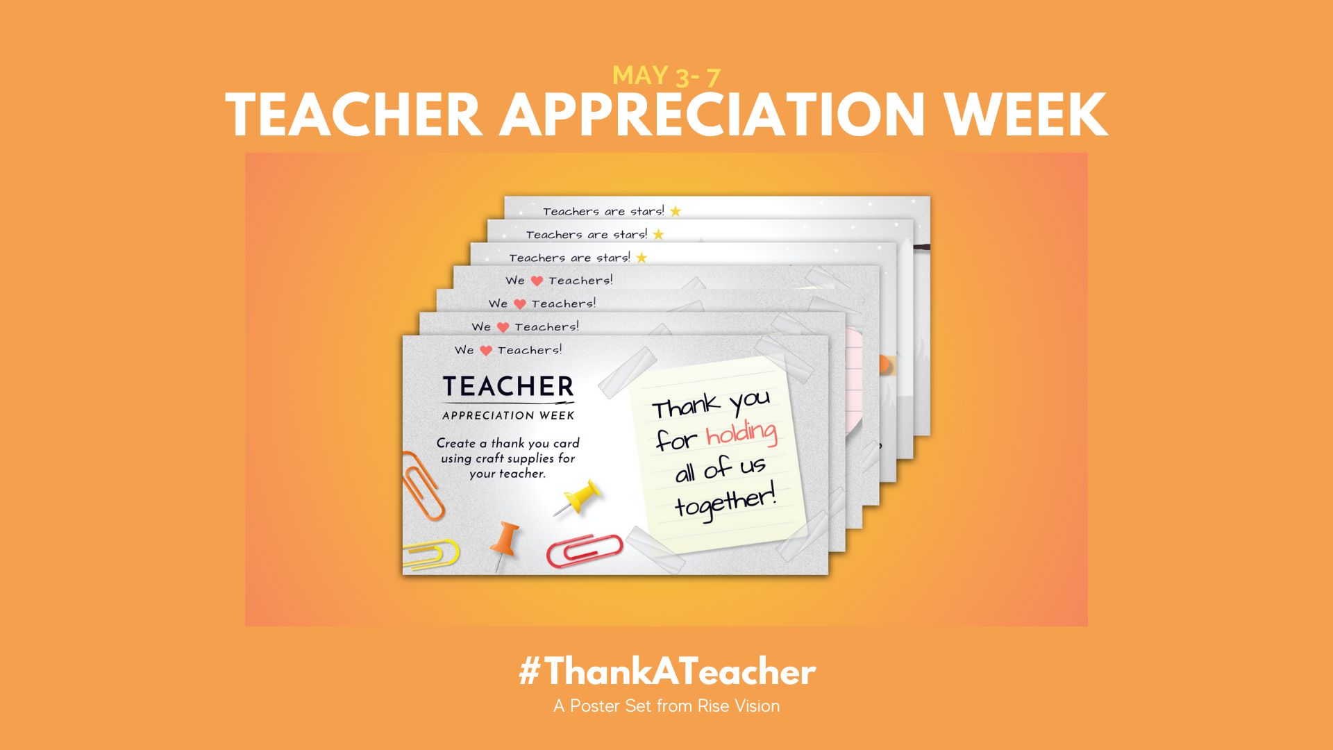 Teacher Appreciation Week Posters from Rise Vision