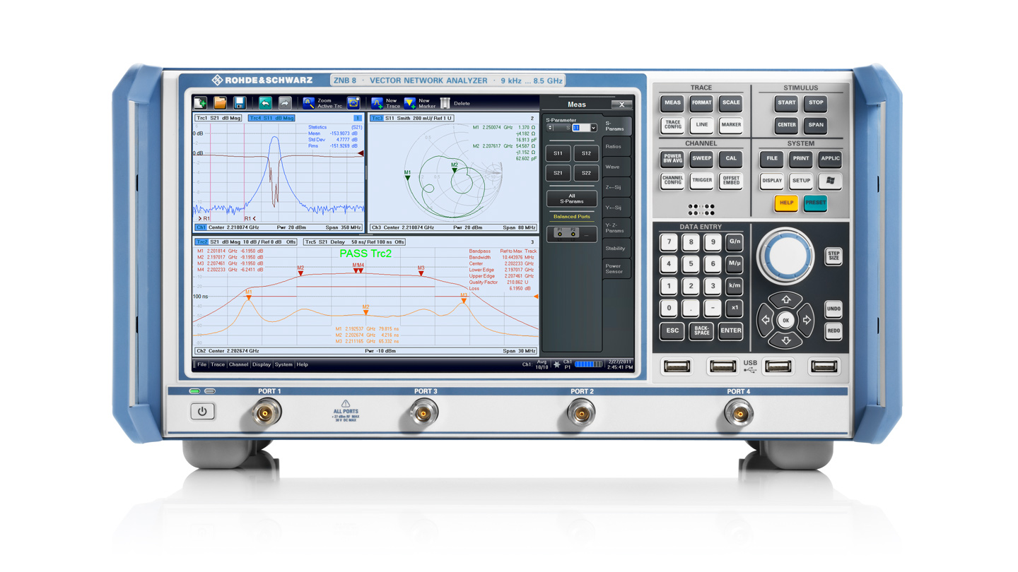 ZNB8 vector network analyzer solution 46216 01