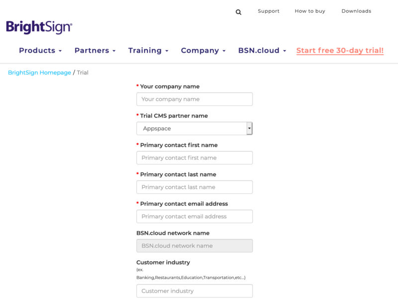 BrightSign Launches Turn-key Trial Program With Select CMS Partners