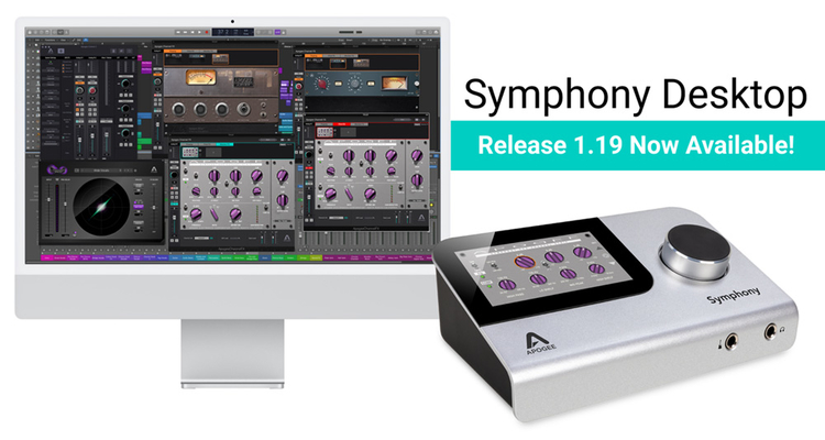 Apogee Updates Symphony Desktop Software for Hybrid Native Workflow