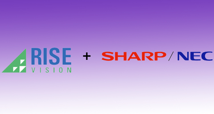 Rise Vision and Sharp NEC Display Solutions Partner, Offer Education Digital Signage Solution