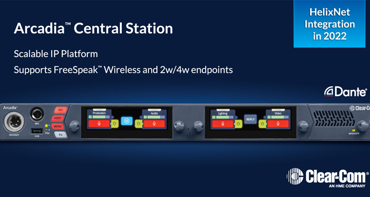 Clear-Com Announces Scalable IP Arcadia Central Station Platform