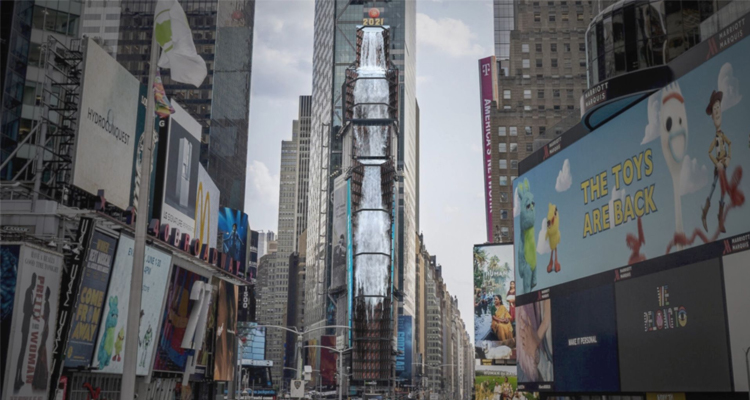 Samsung Electronics Partners with D’Strict for Digital Waterfall in Times Square