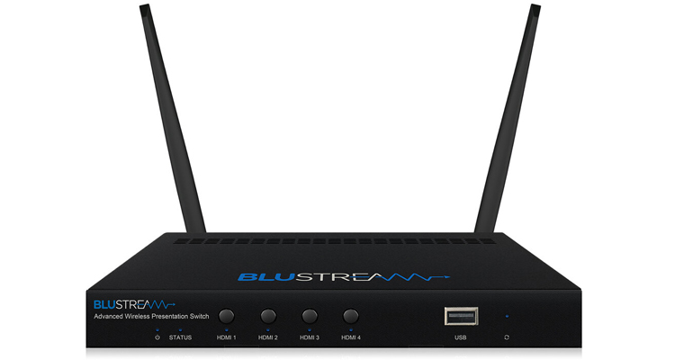 Blustream Now Shipping AMF41W 4K Wireless Presentation Switch