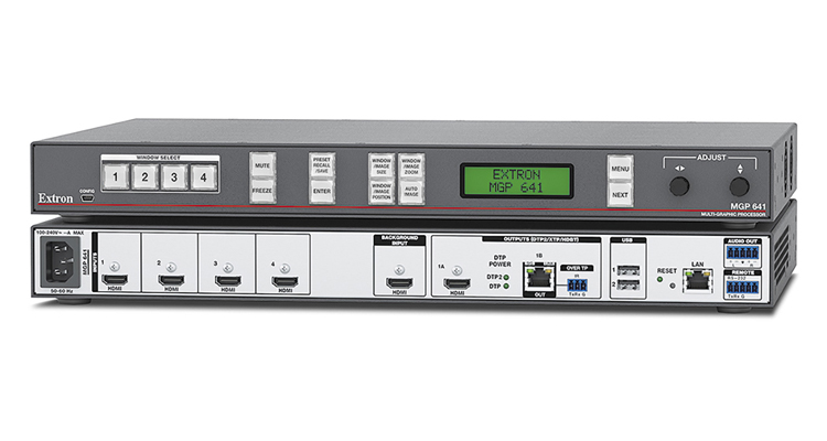 Extron Debuts Digital Canvas Presentation Switcher in MGP 641